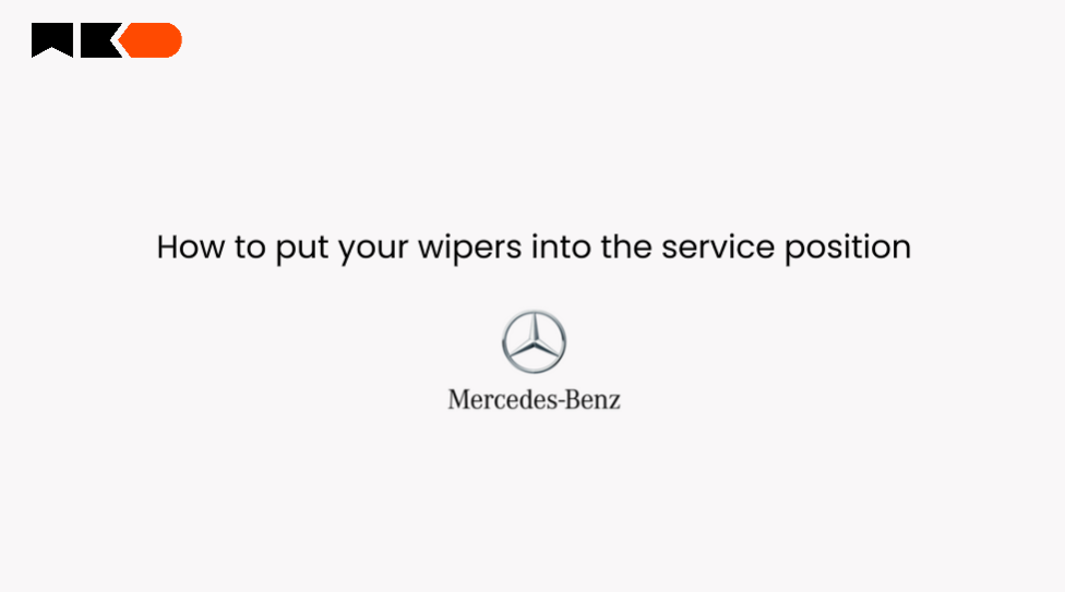 How to put your Mercedes-Benz wipers into the service position