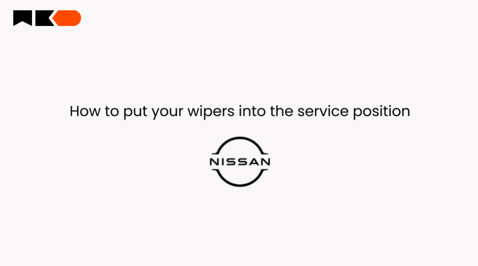 How to put your Nissan wipers into the service position