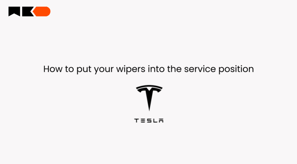 How to put your Tesla wipers into the service position